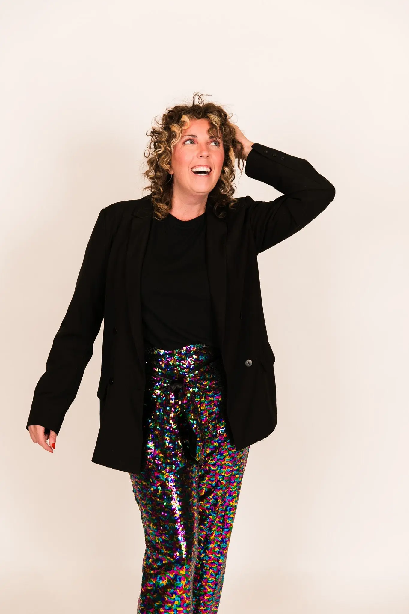 Rainbow High Waisted Sequin Pants - Image 13