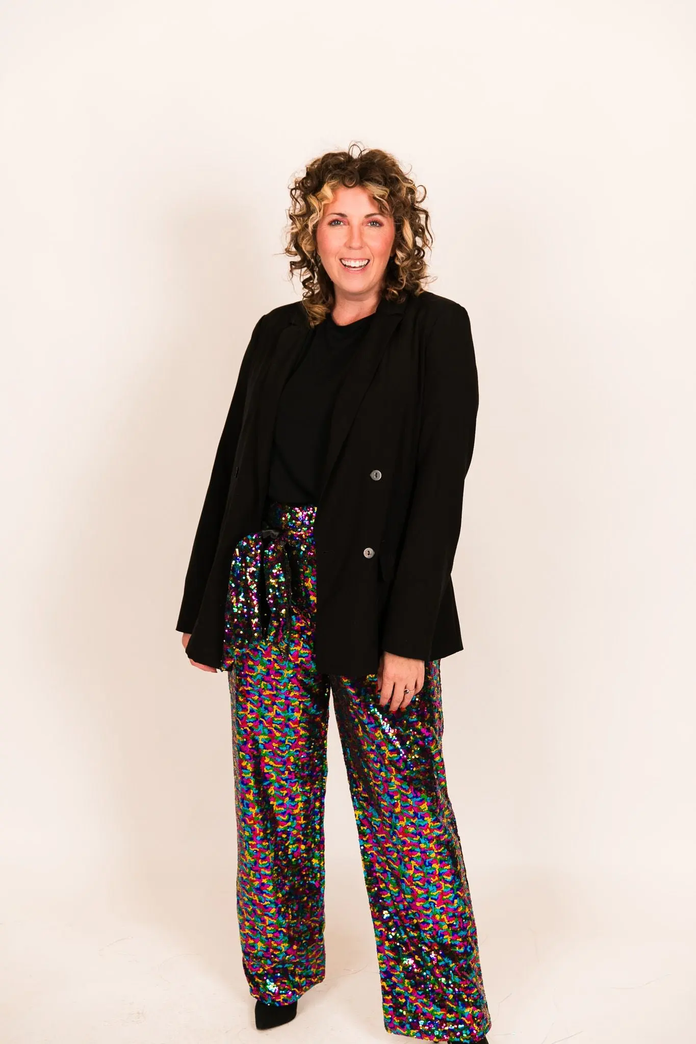Rainbow High Waisted Sequin Pants - Image 7