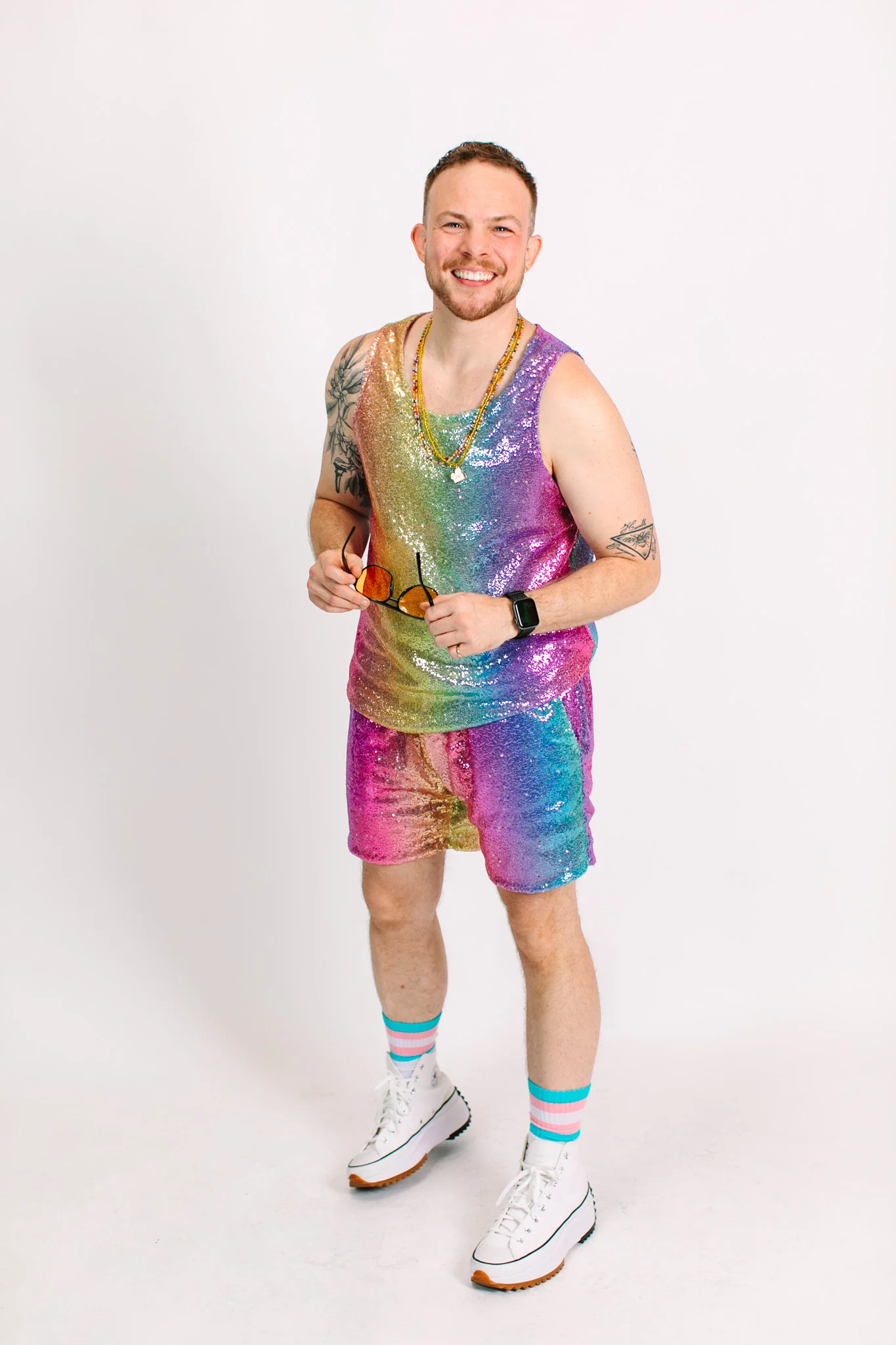 Rainbow Ombre Box Tank