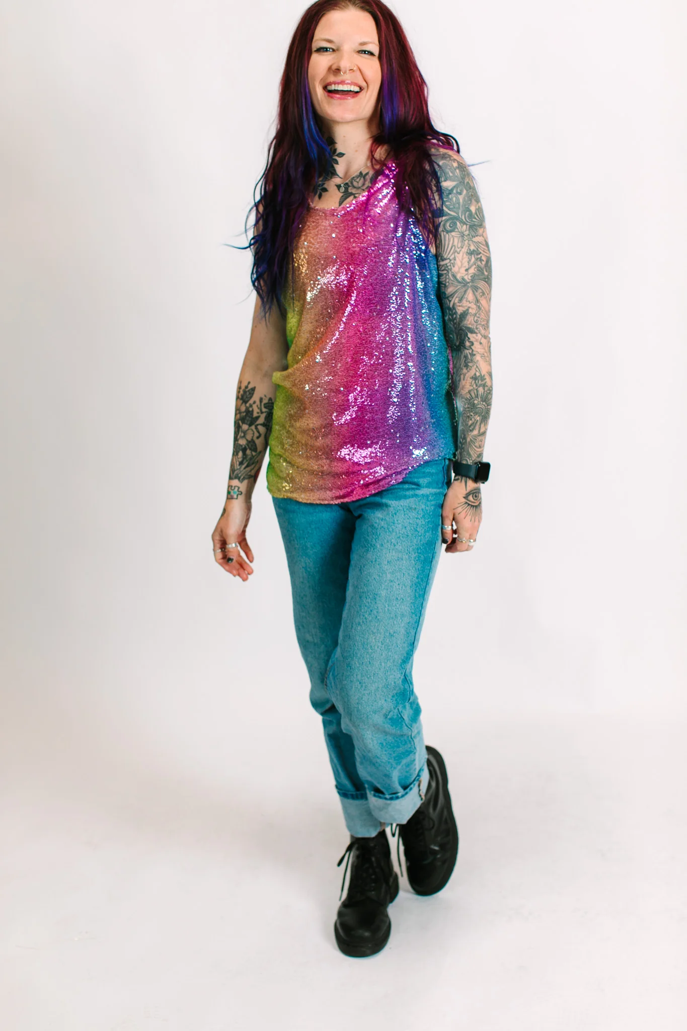 Rainbow Ombre Box Tank - Image 10