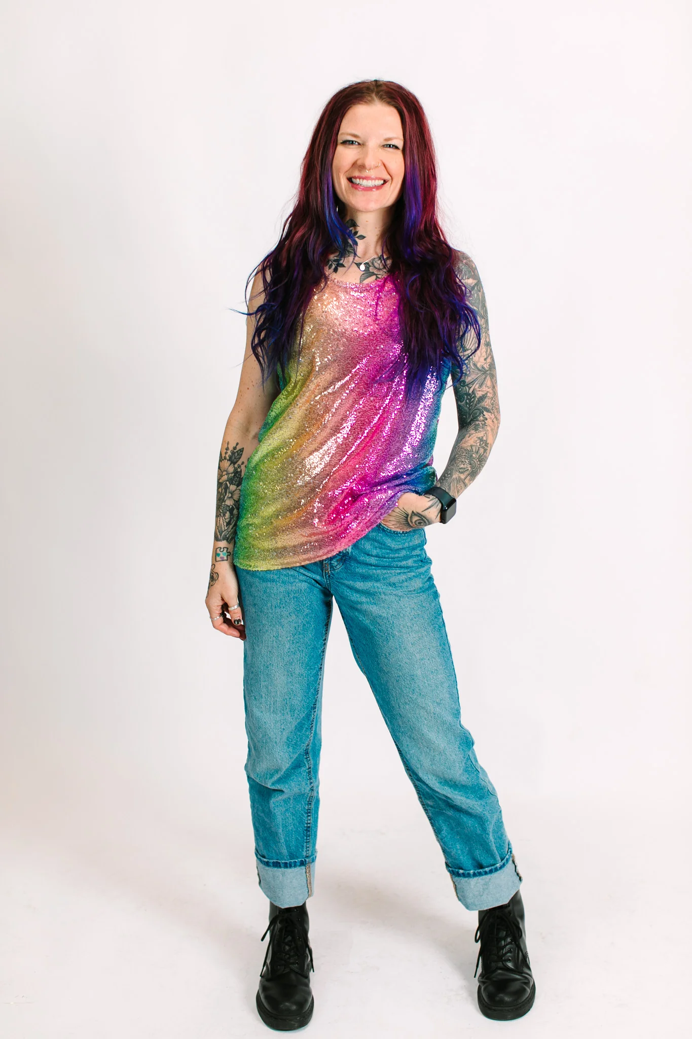 Rainbow Ombre Box Tank - Image 13
