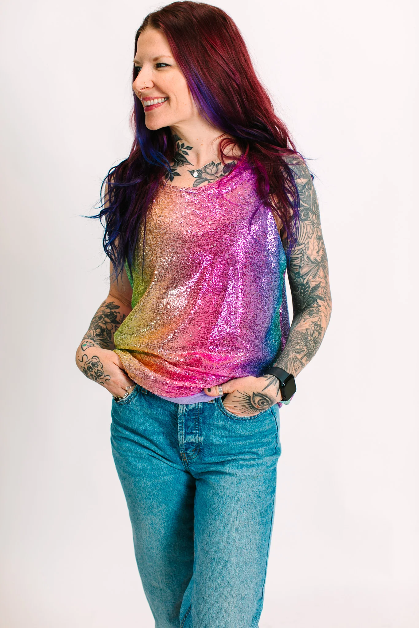 Rainbow Ombre Box Tank - Image 17