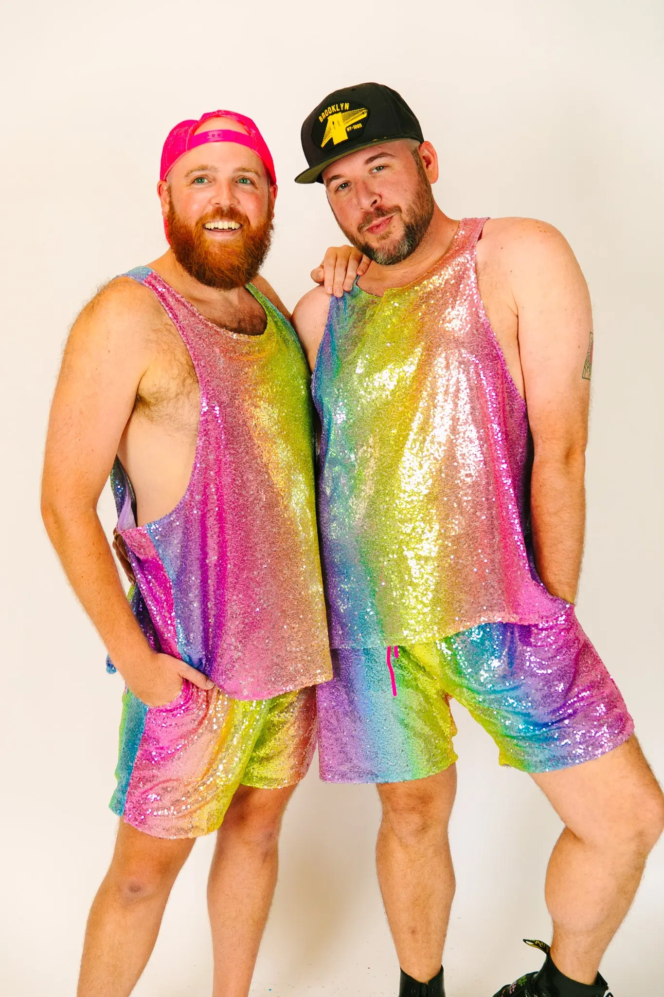 Rainbow Ombre Daddy Sequin Shorts - Image 8