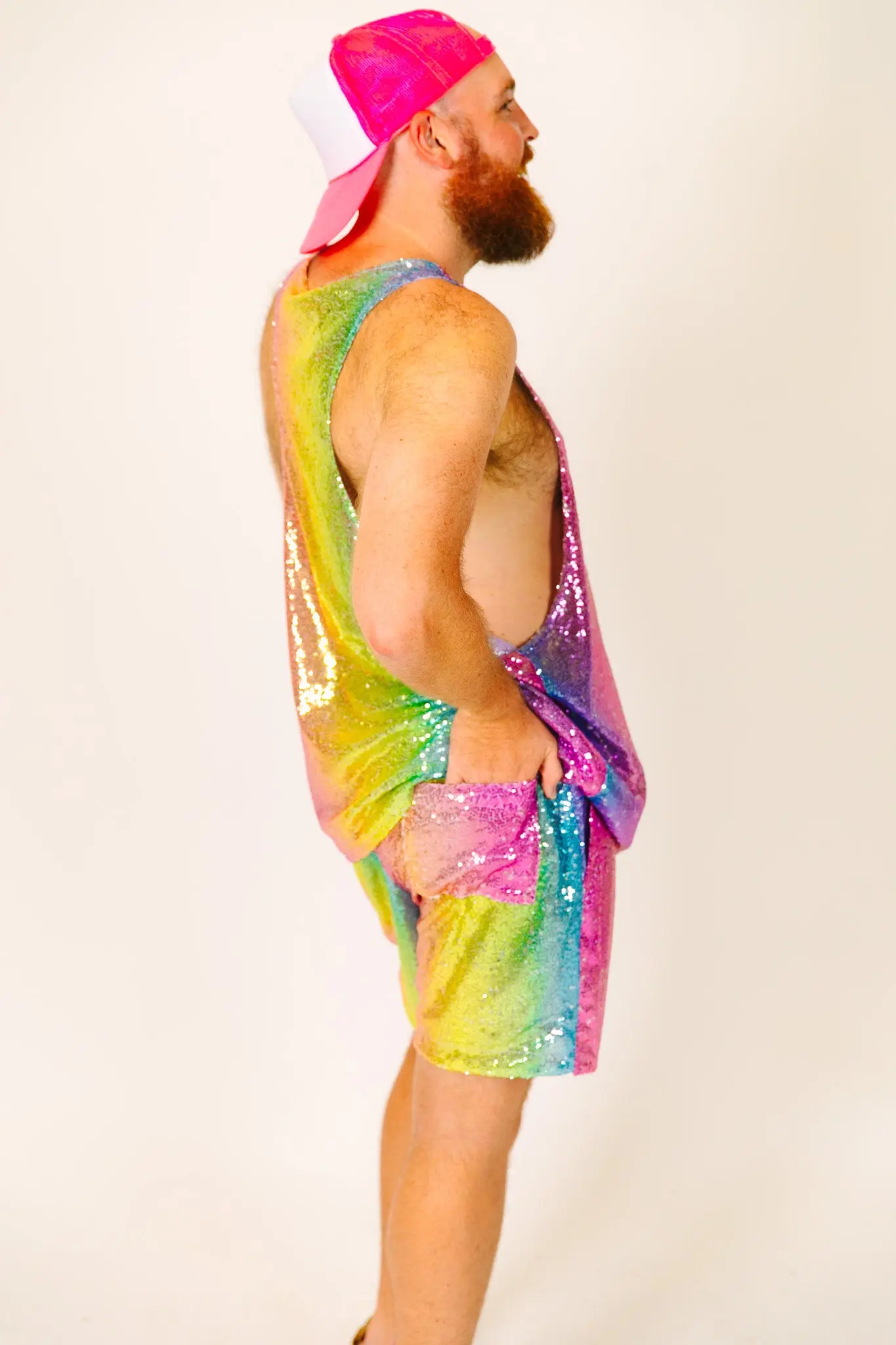 Rainbow Ombre Daddy Sequin Shorts - Image 9