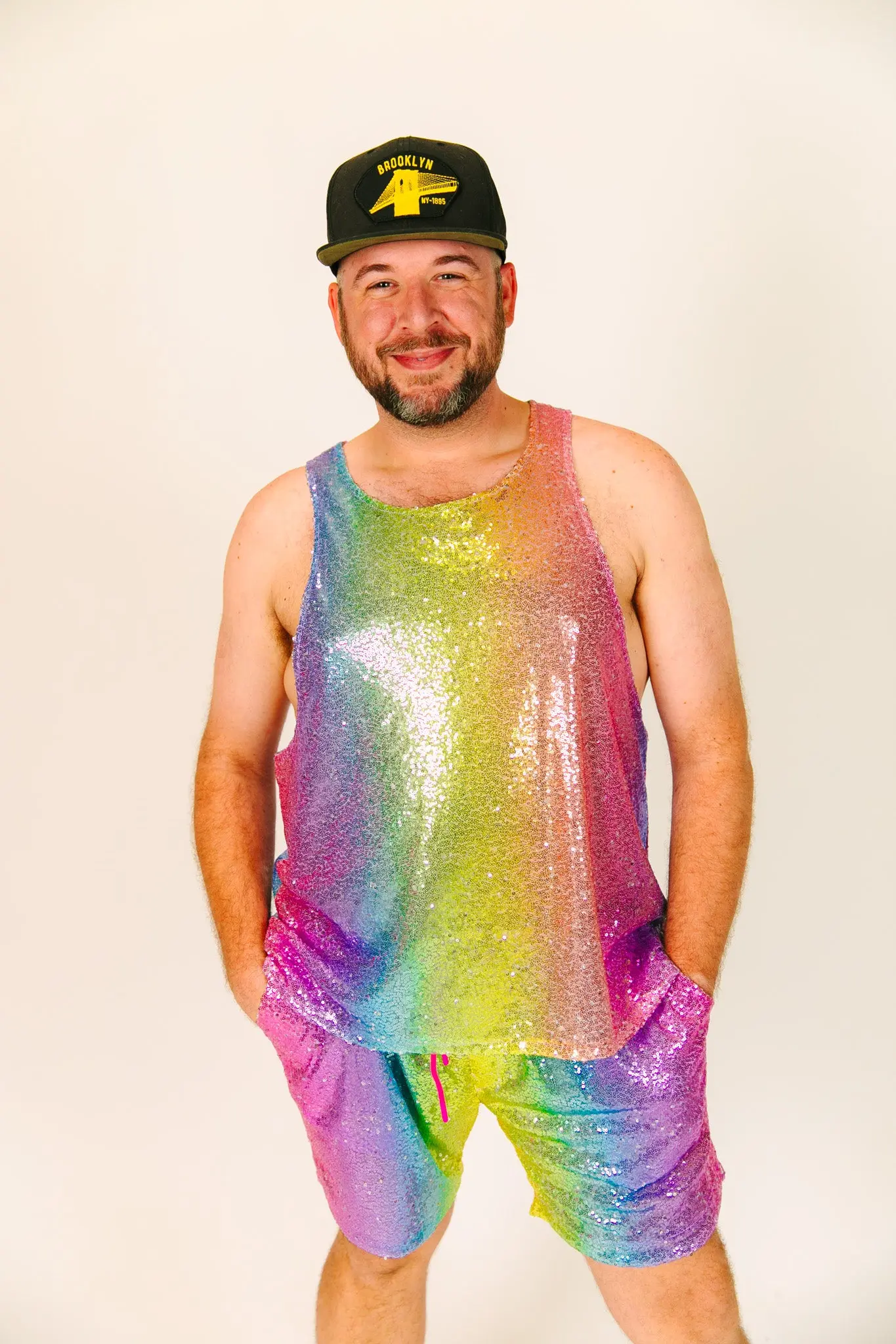 Rainbow Ombre T-Back Tank