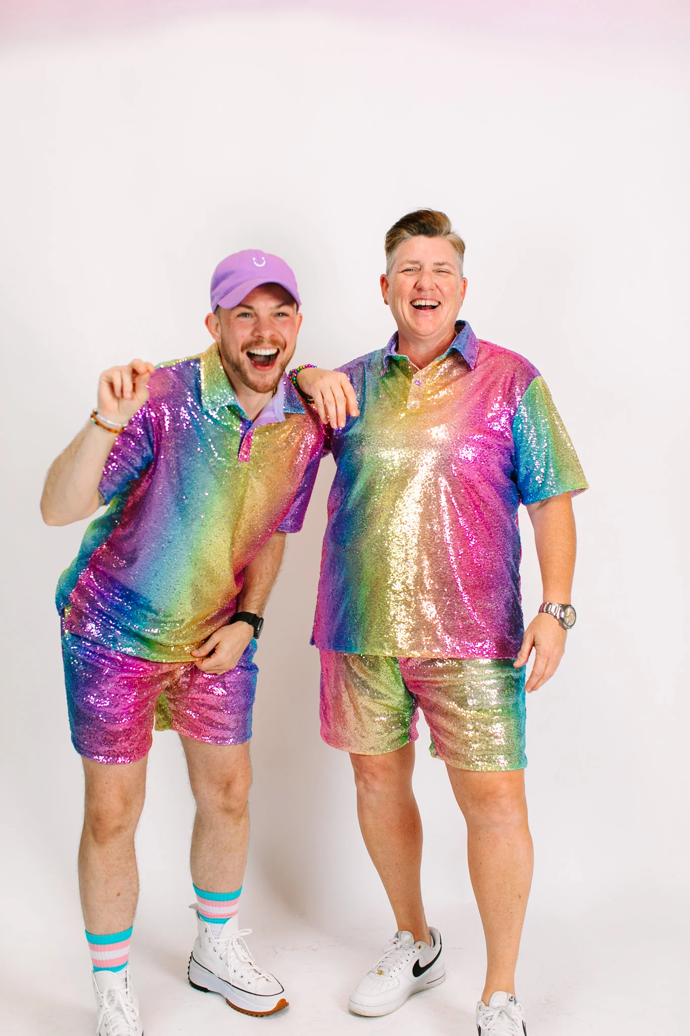 Rainbow Ombre Sequin Polo - Image 13