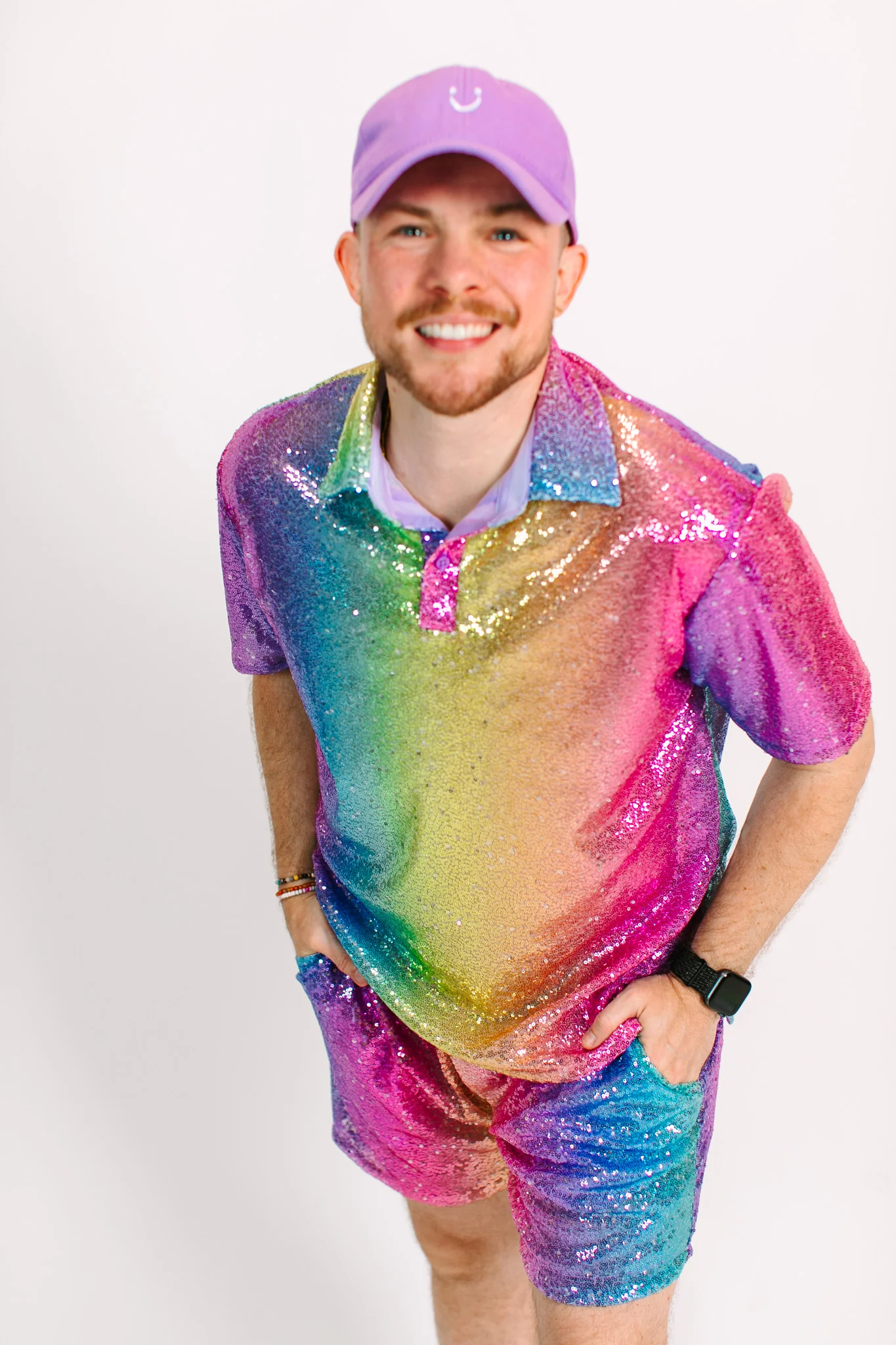 Rainbow Ombre Sequin Polo - Image 14