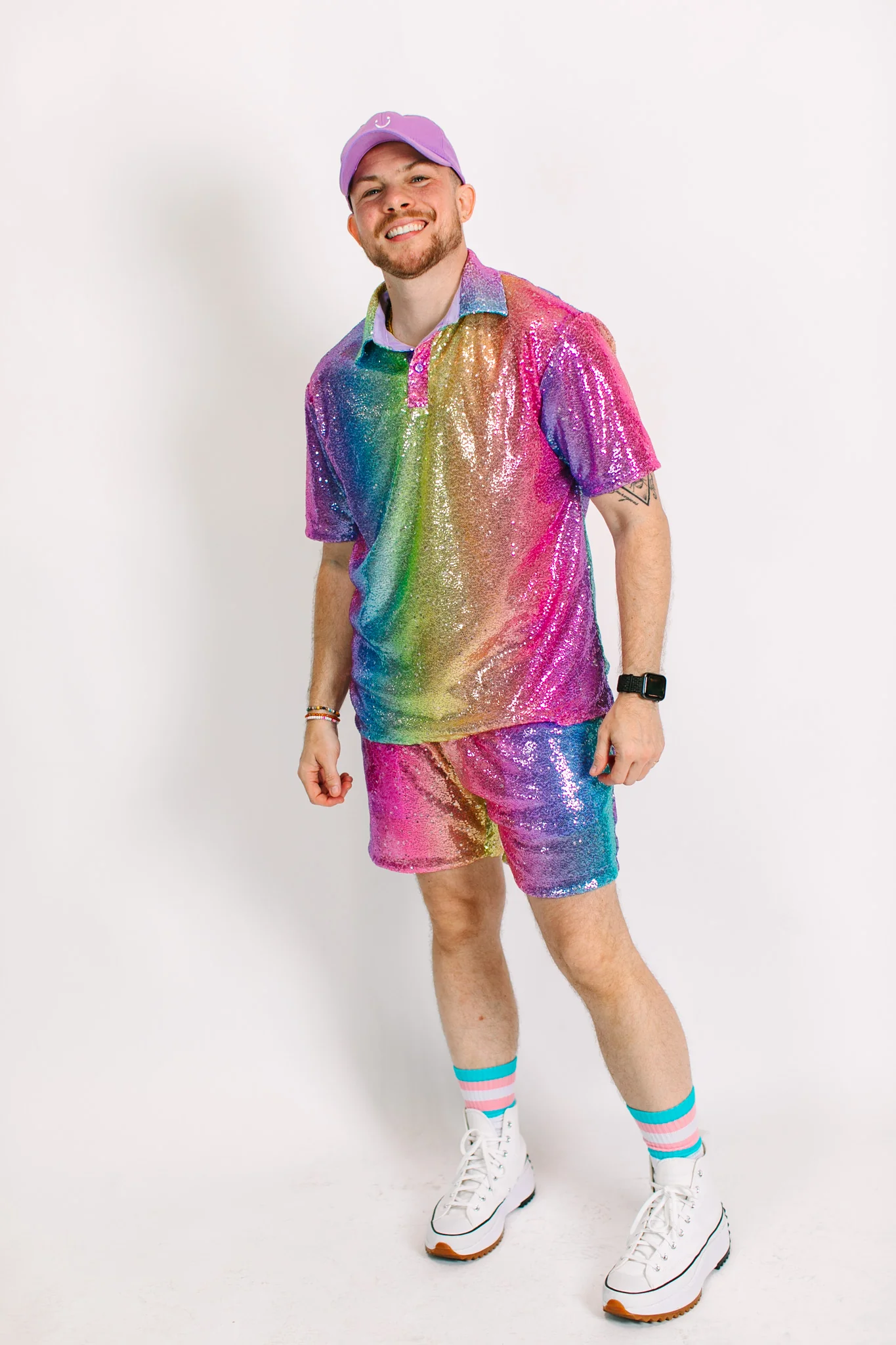 Rainbow Ombre Sequin Polo - Image 16
