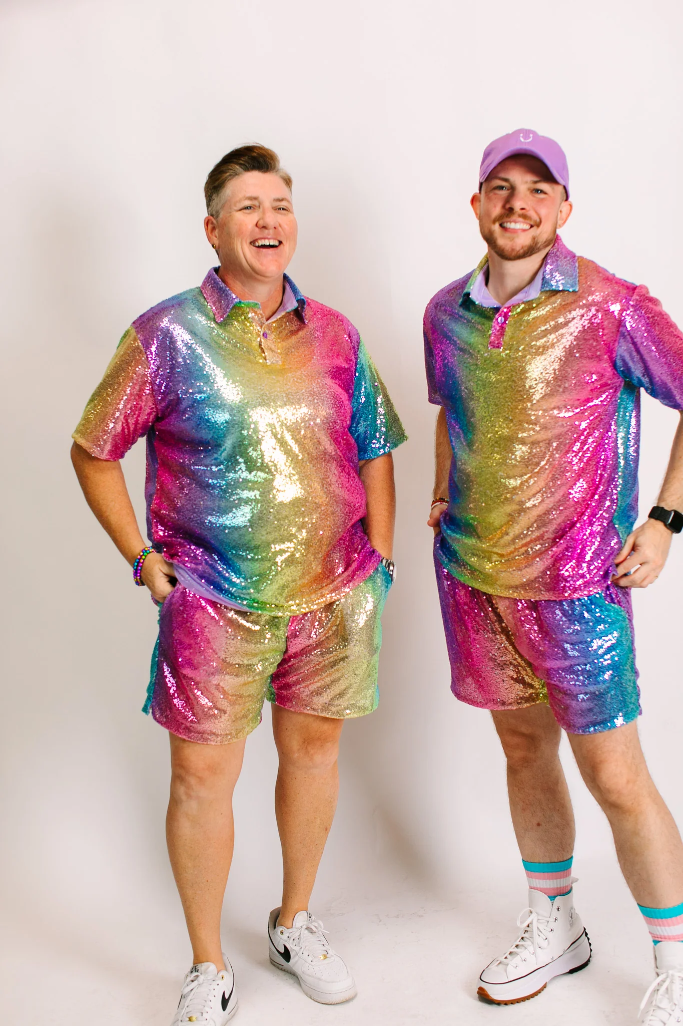 Rainbow Ombre Sequin Polo - Image 5