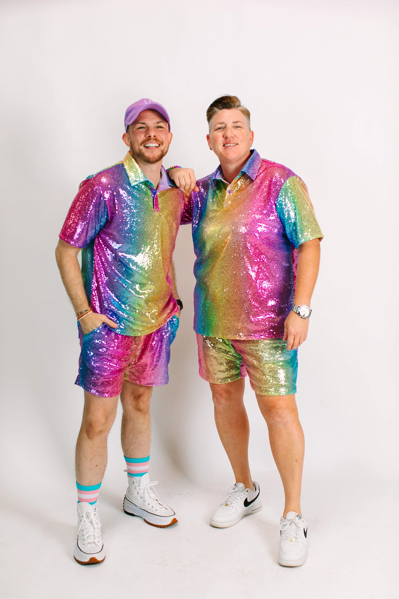 Rainbow Ombre Sequin Polo - Image 8