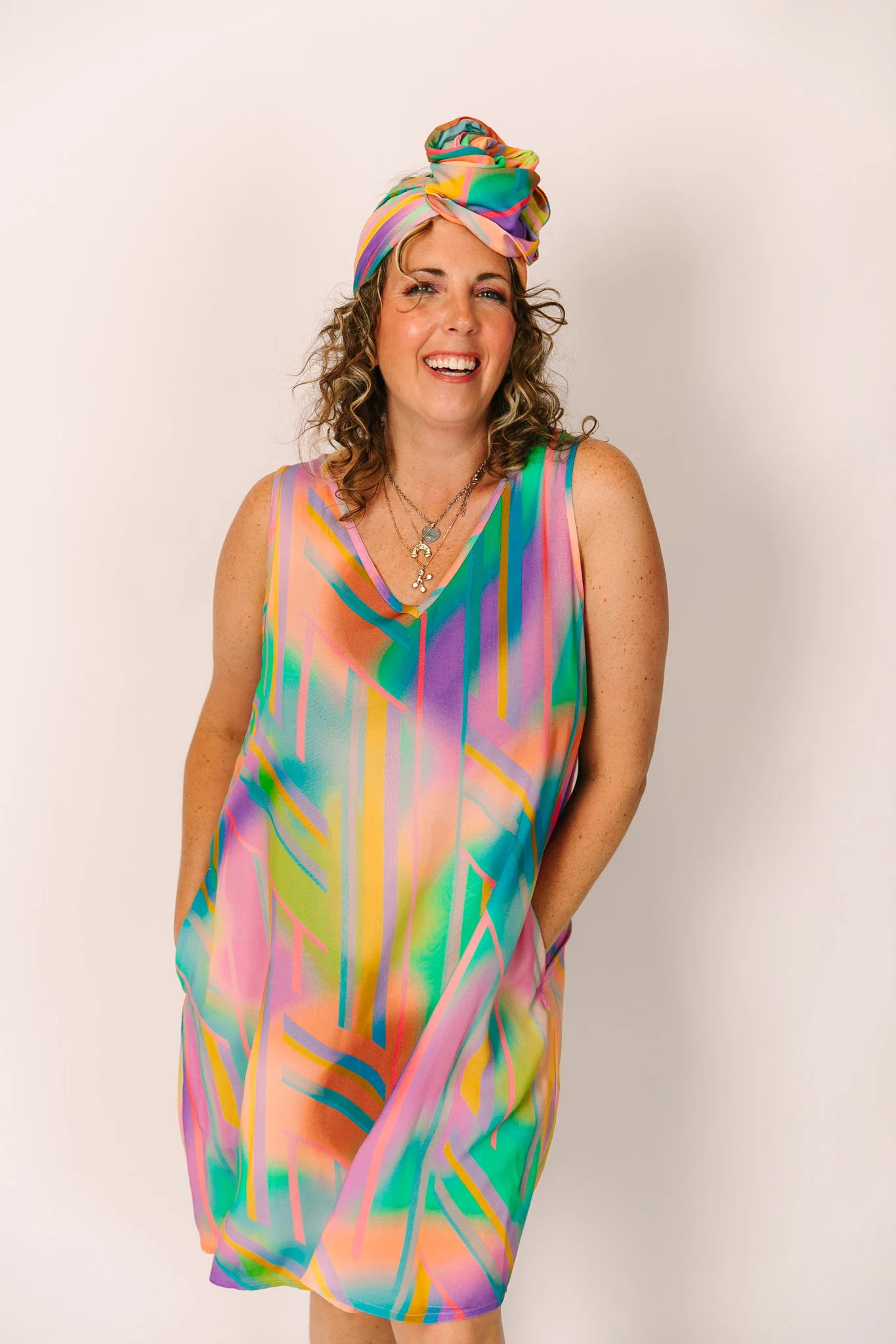 Rainbow Swing Dress - Image 2