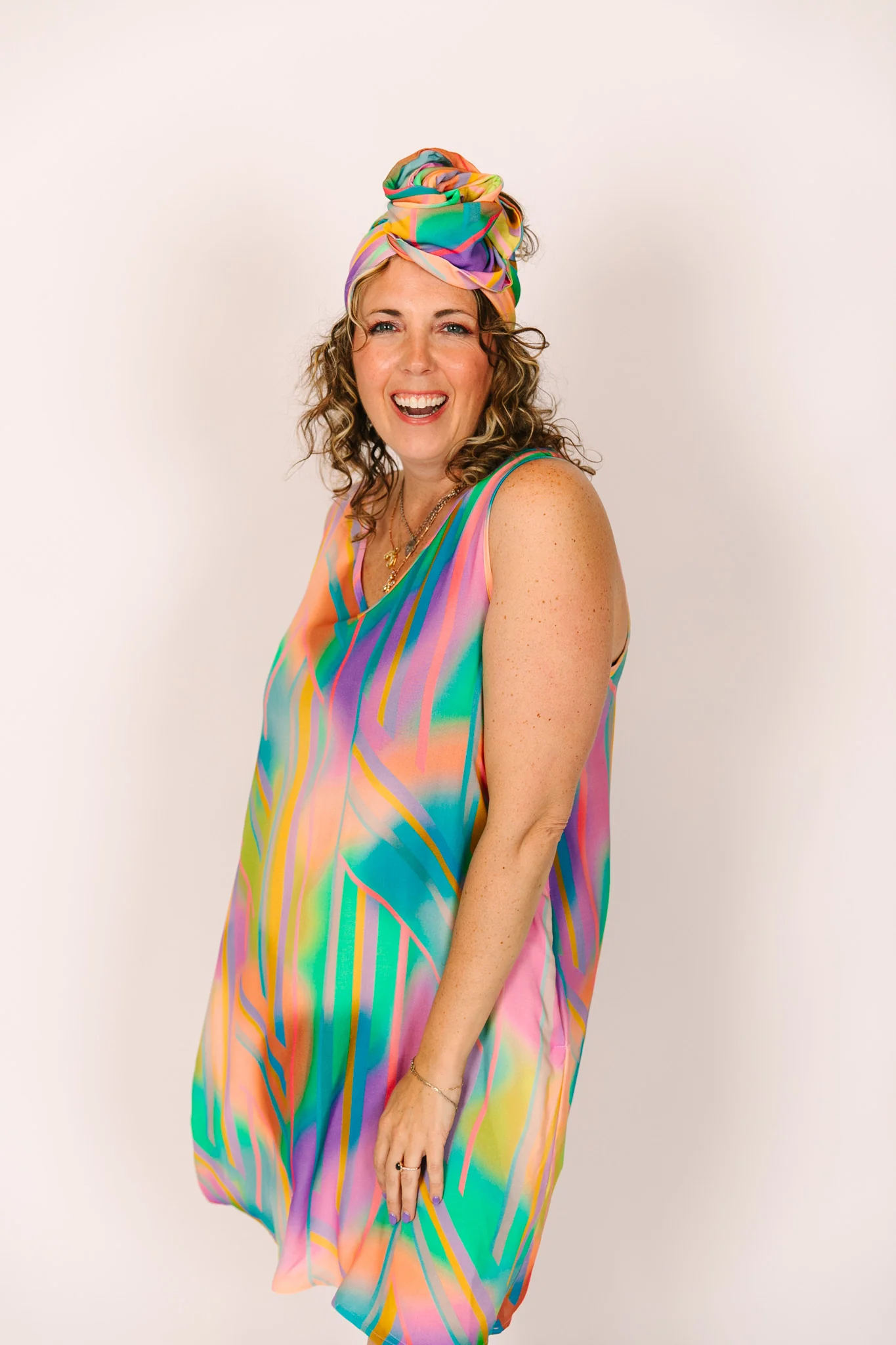 Rainbow Swing Dress - Image 6