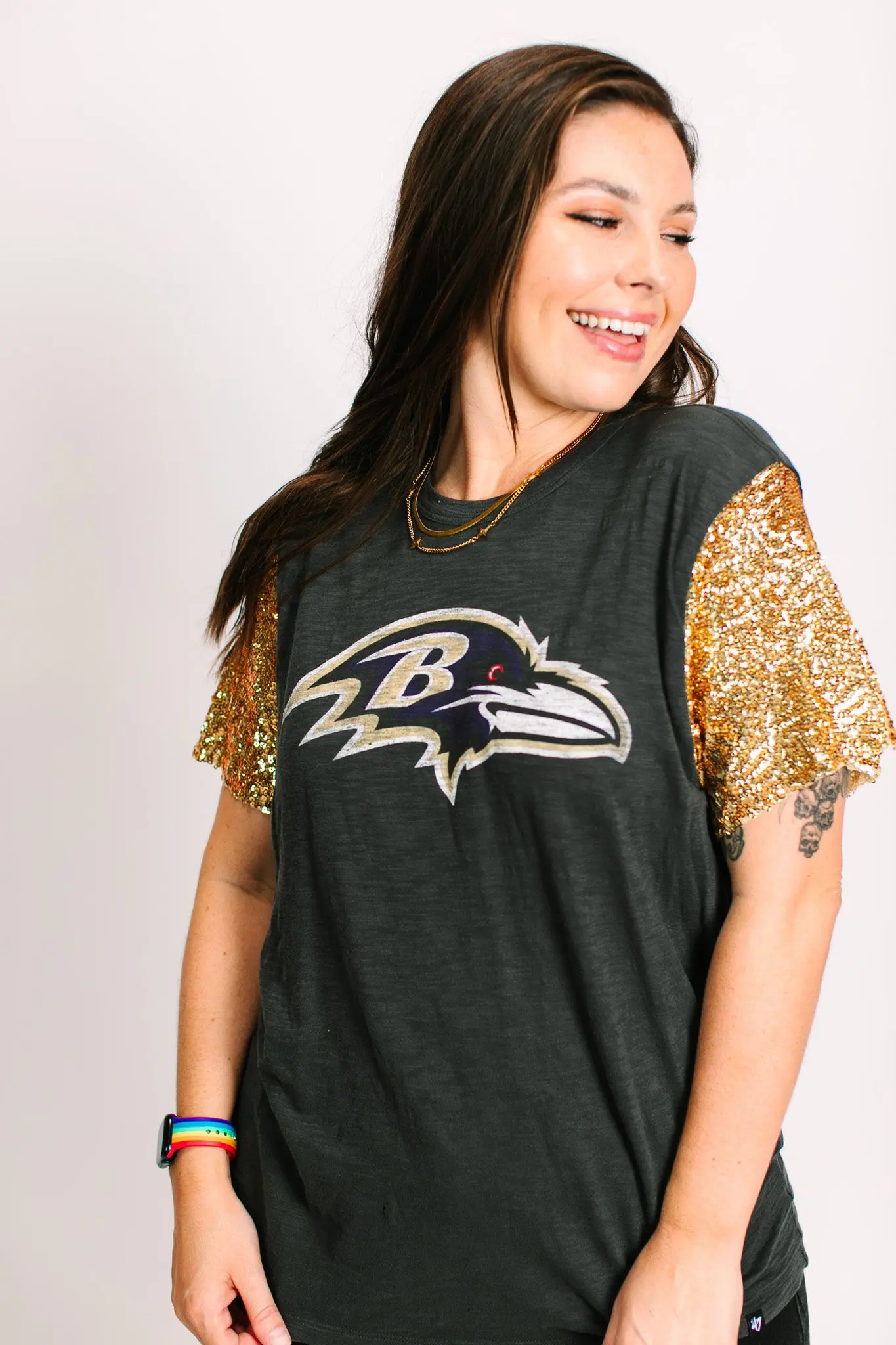 Ravens Grey Party Tee - Image 5