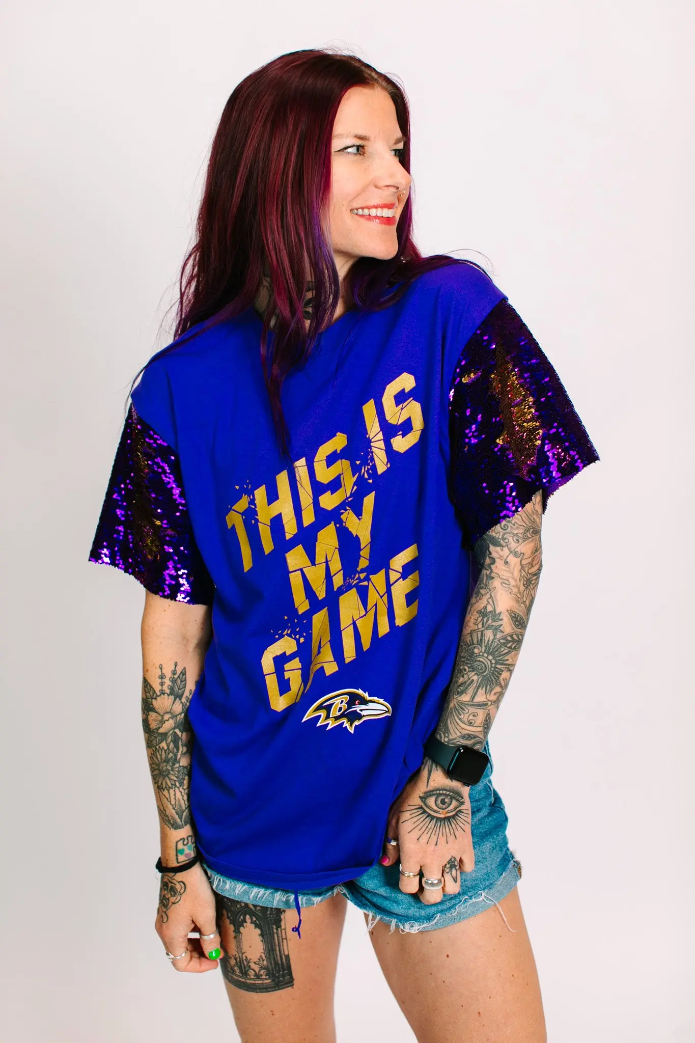 Ravens This Is MY Game Party Tee - Image 5