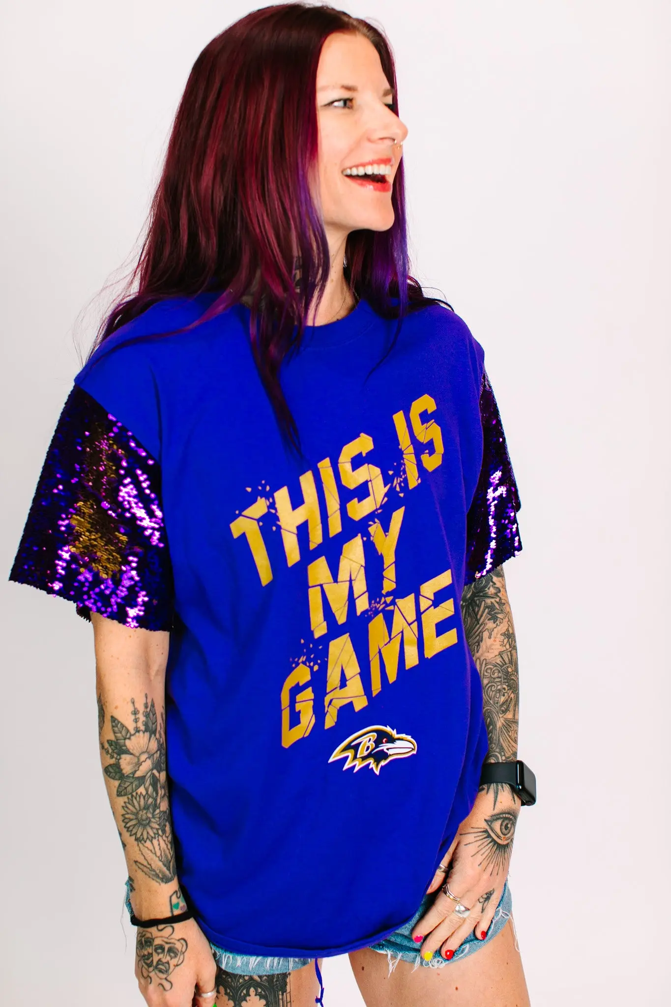 Ravens This Is MY Game Party Tee - Image 6