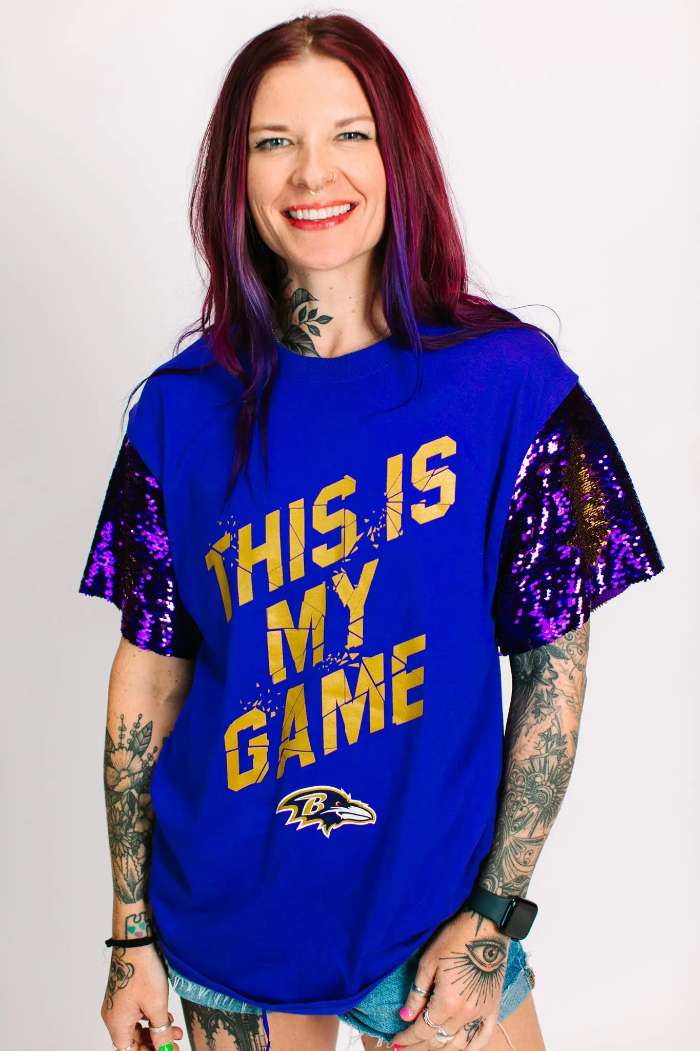 Ravens This Is MY Game Party Tee - Image 7