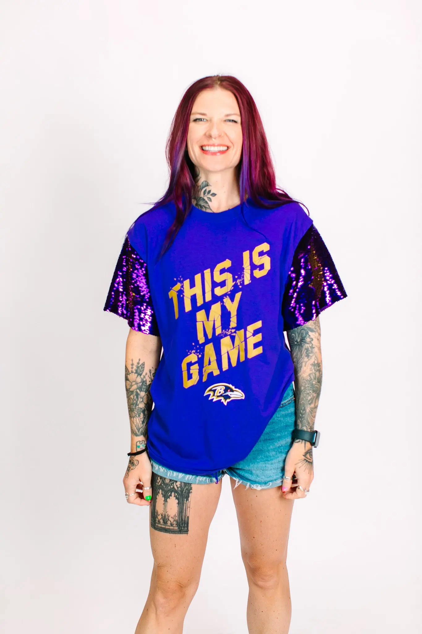 Ravens This Is MY Game Party Tee - Image 8