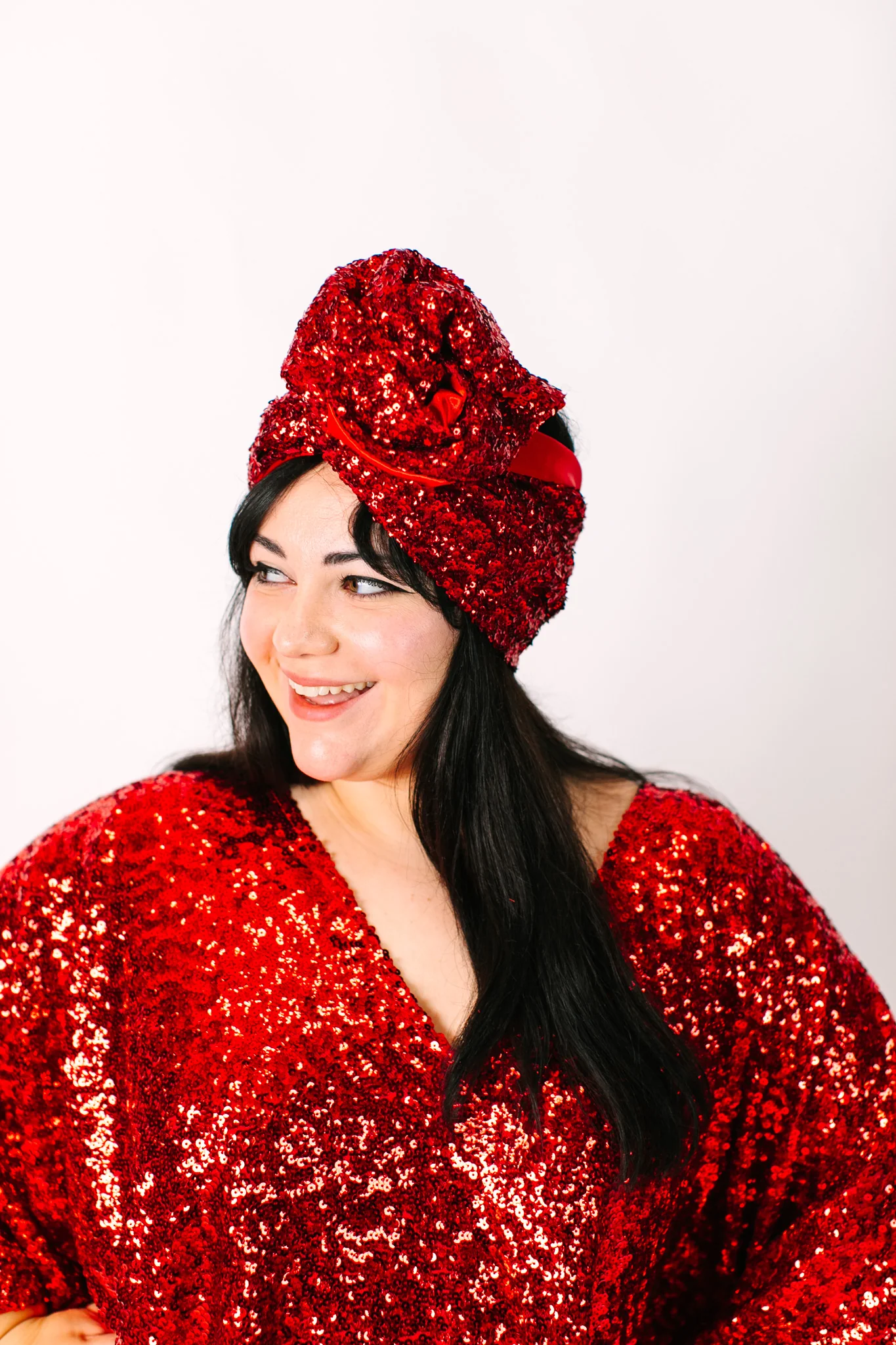 Red Sequin Party Wrap - Image 2