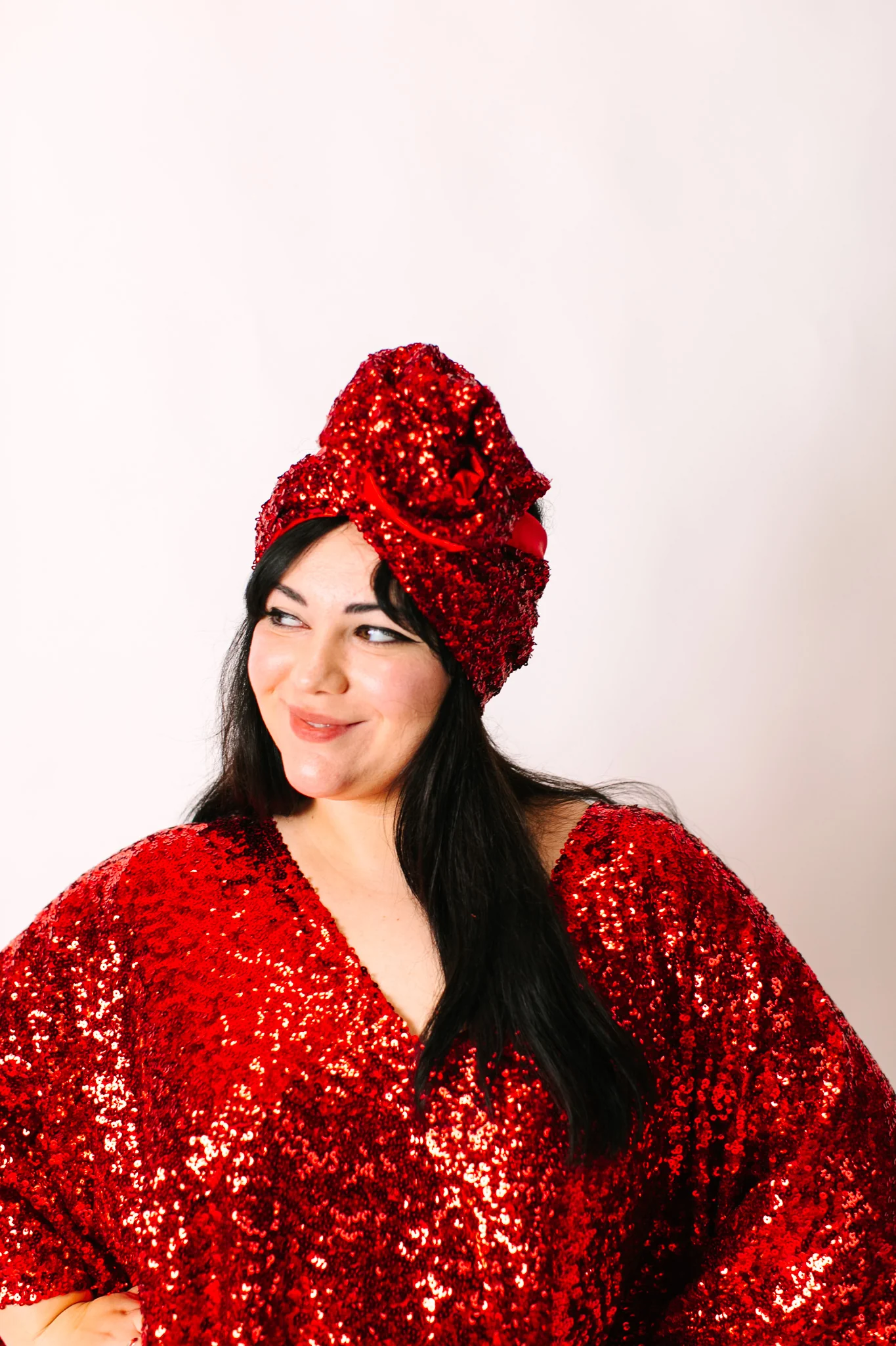 Red Sequin Party Wrap - Image 3