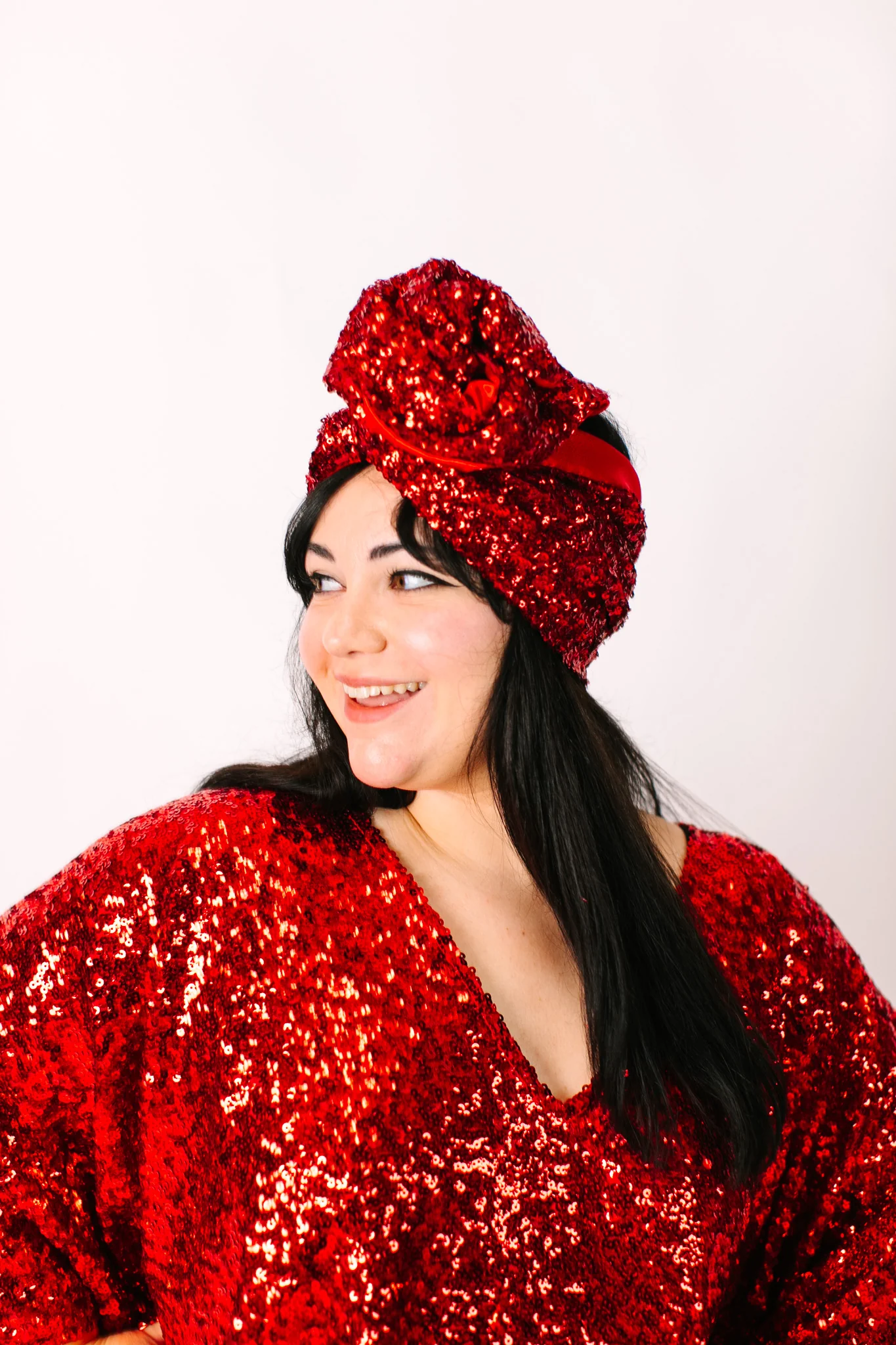 Red Sequin Party Wrap - Image 6