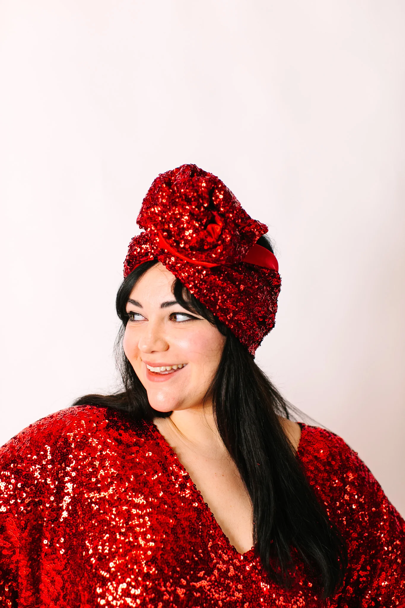 Red Sequin Party Wrap - Image 7