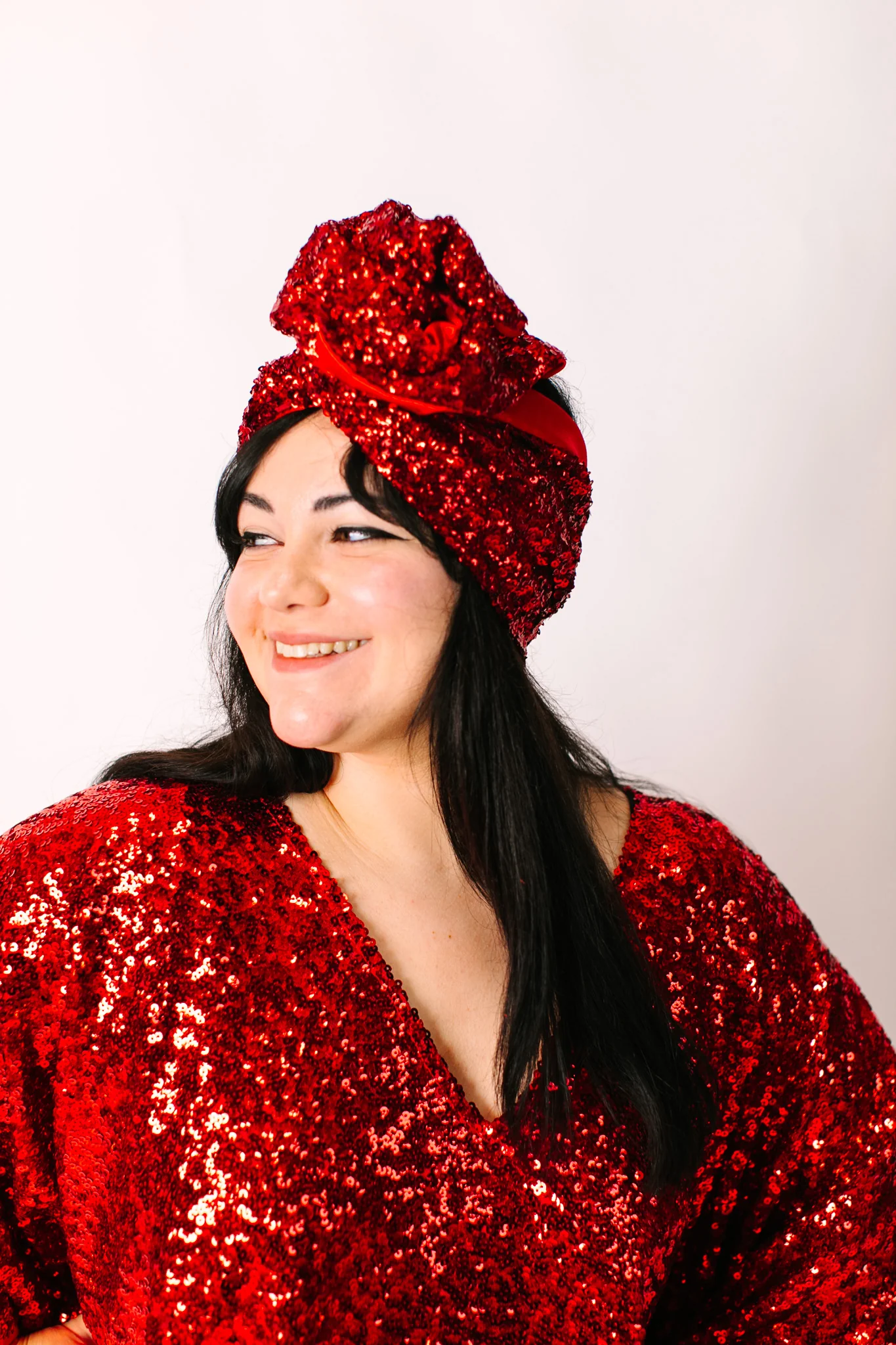 Red Sequin Party Wrap - Image 8