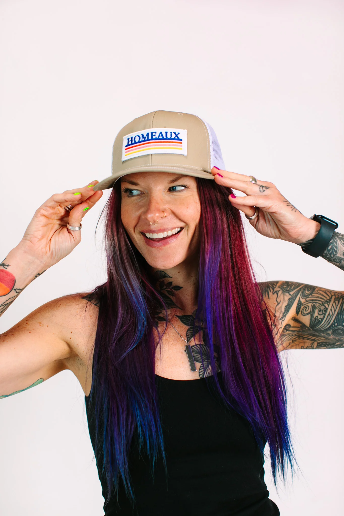 Homeaux Beige Richardson Trucker Hat