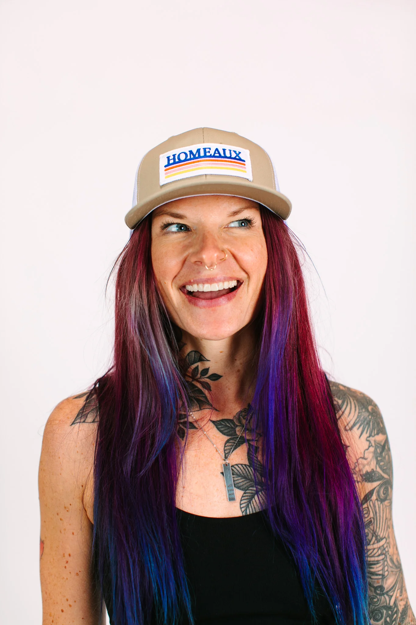 Homeaux Beige Richardson Trucker Hat - Image 2