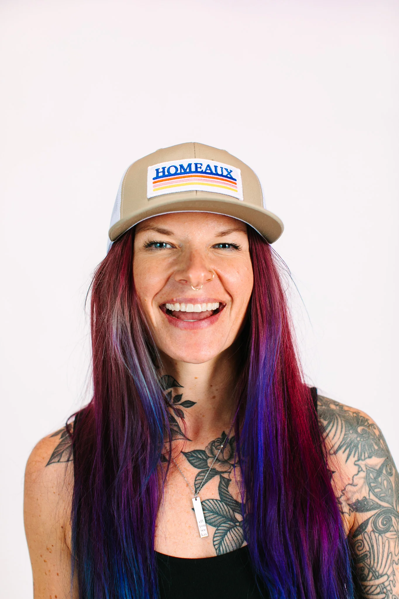 Homeaux Beige Richardson Trucker Hat - Image 3