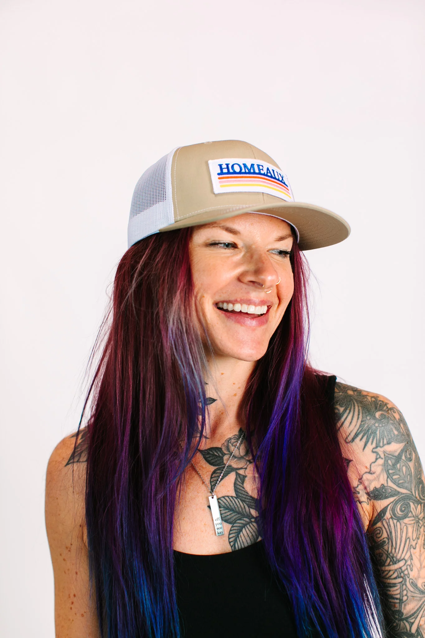 Homeaux Beige Richardson Trucker Hat - Image 5