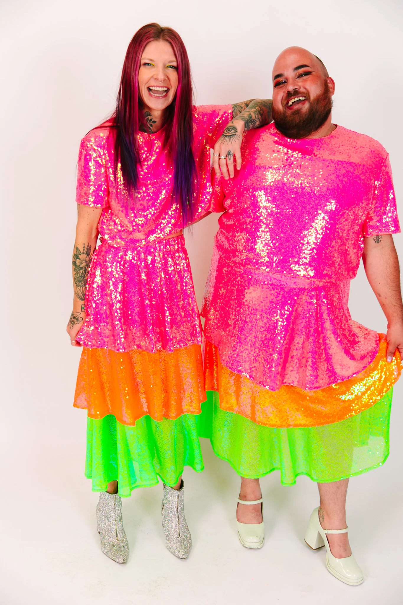 Sherbet 3-Tiered Sequin Skirt - Image 14