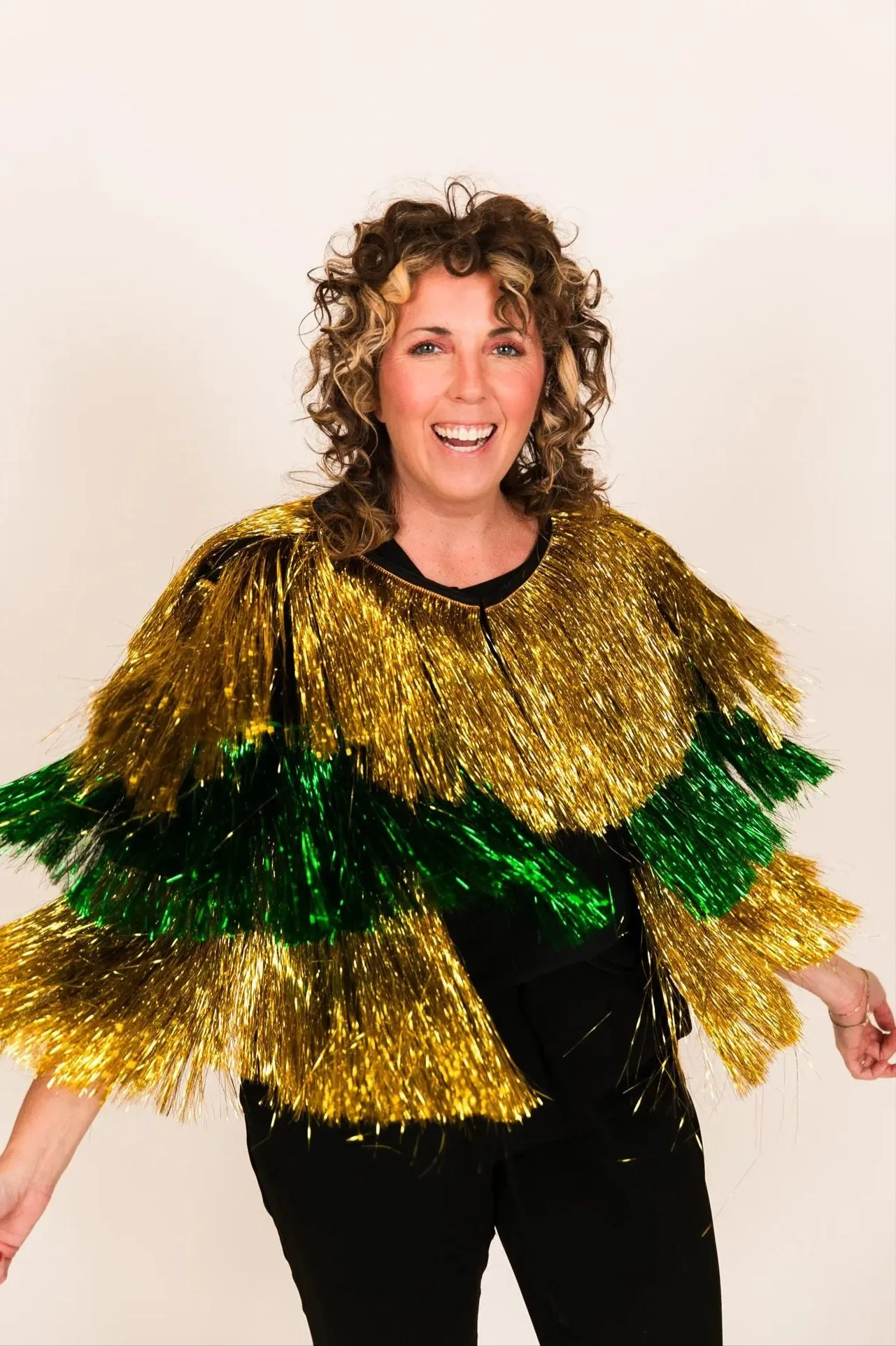 Gold & Green Tinsel Jacket