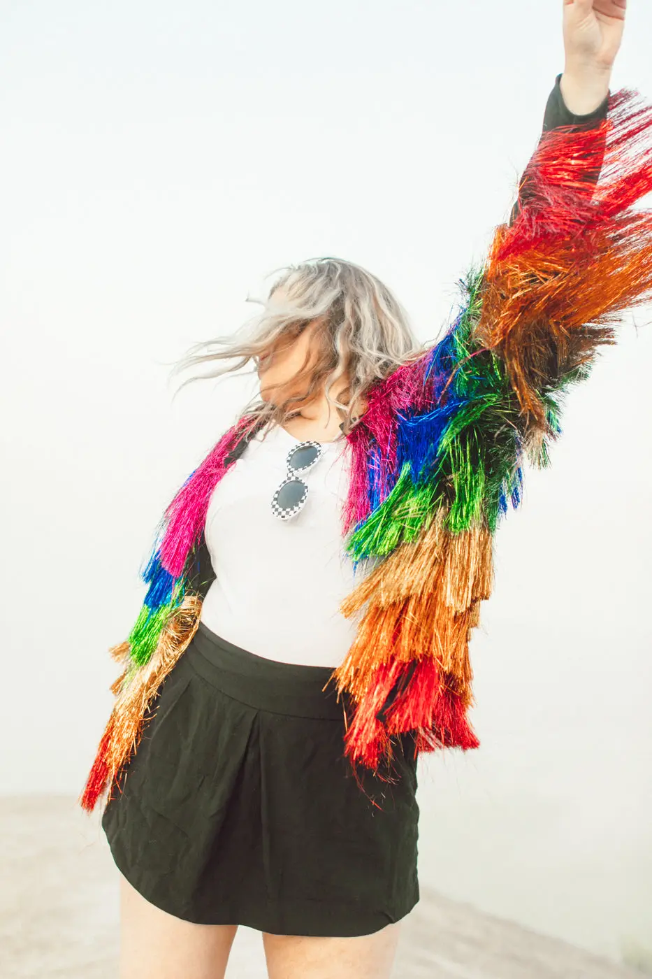 The Rebel Rainbow Tinsel Fringe Jacket - Image 8