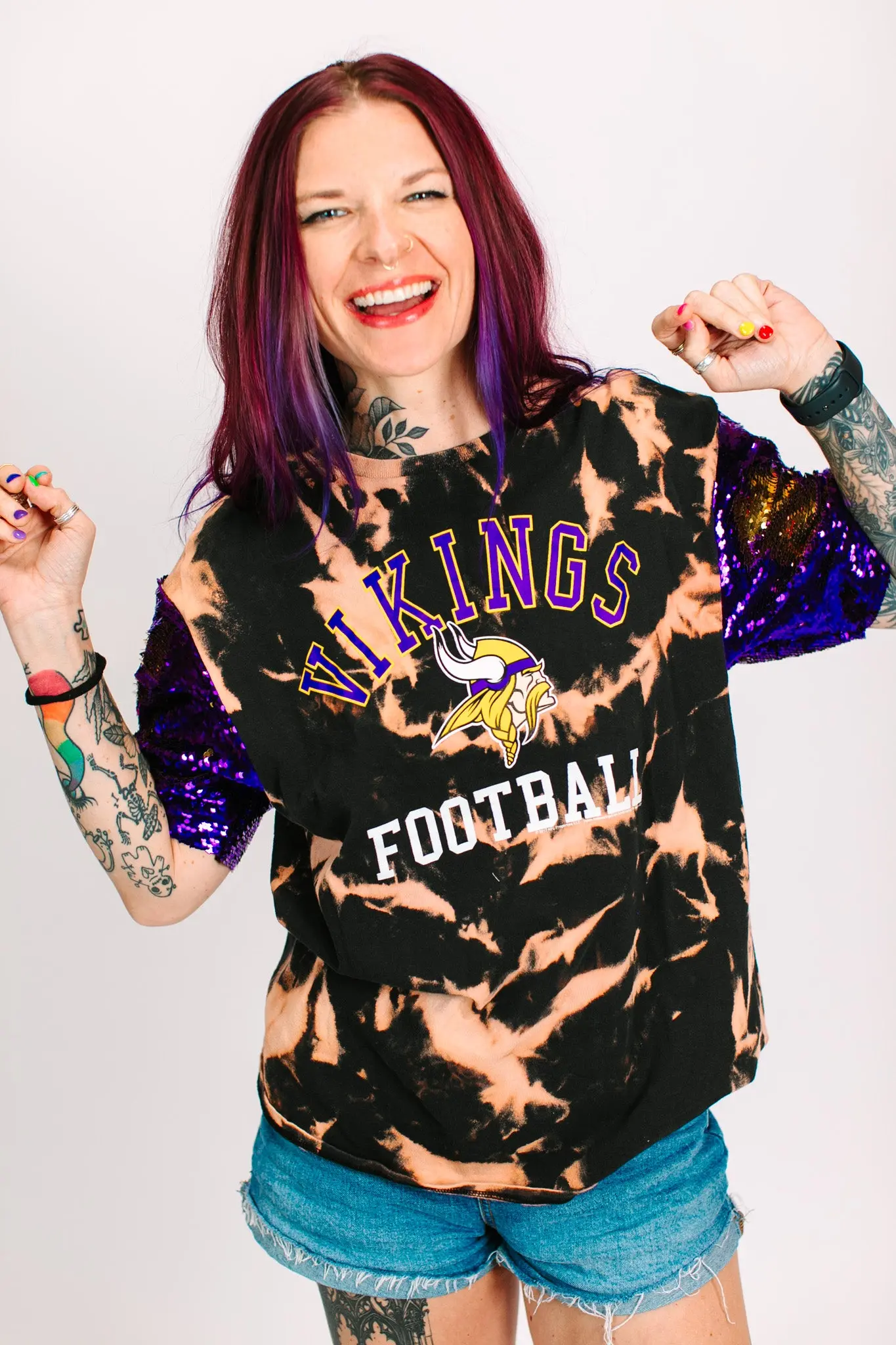 Vikings Tie Dye Party Tee