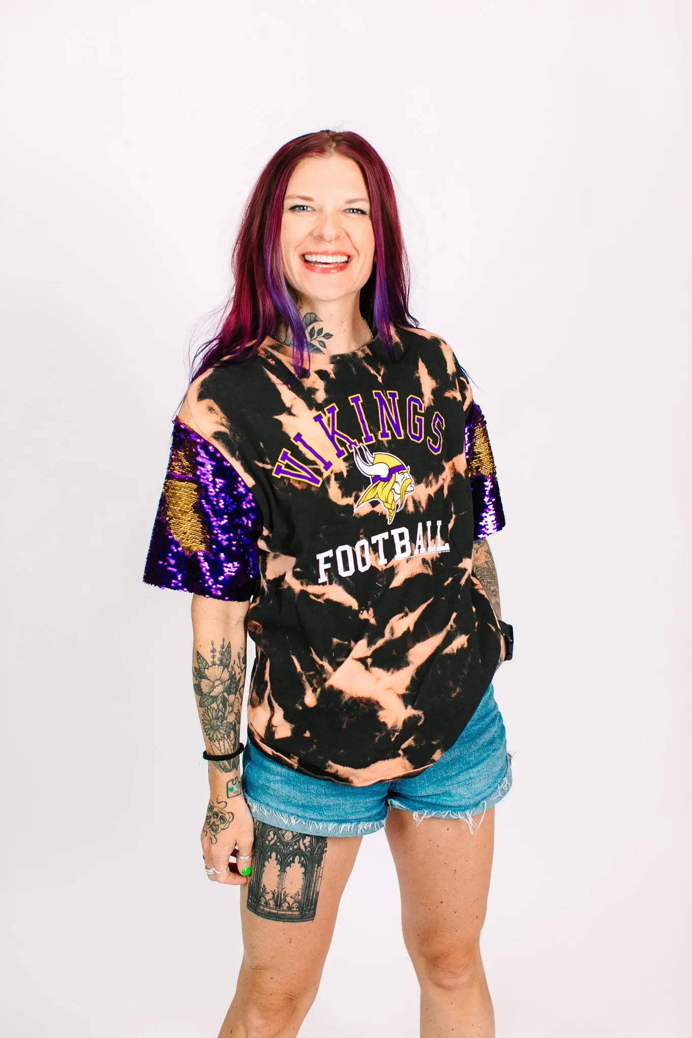 Vikings Tie Dye Party Tee - Image 3