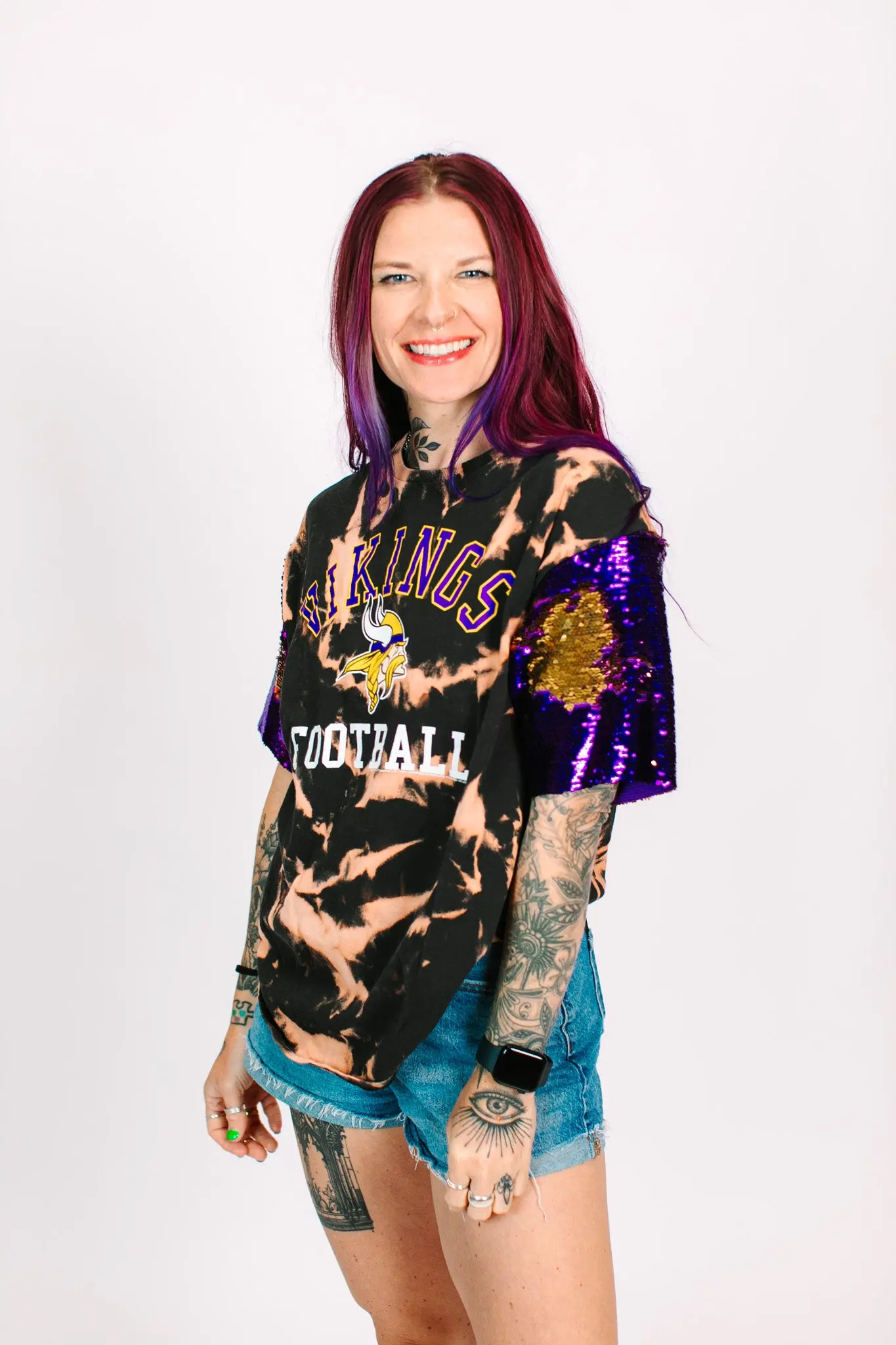 Vikings Tie Dye Party Tee - Image 5