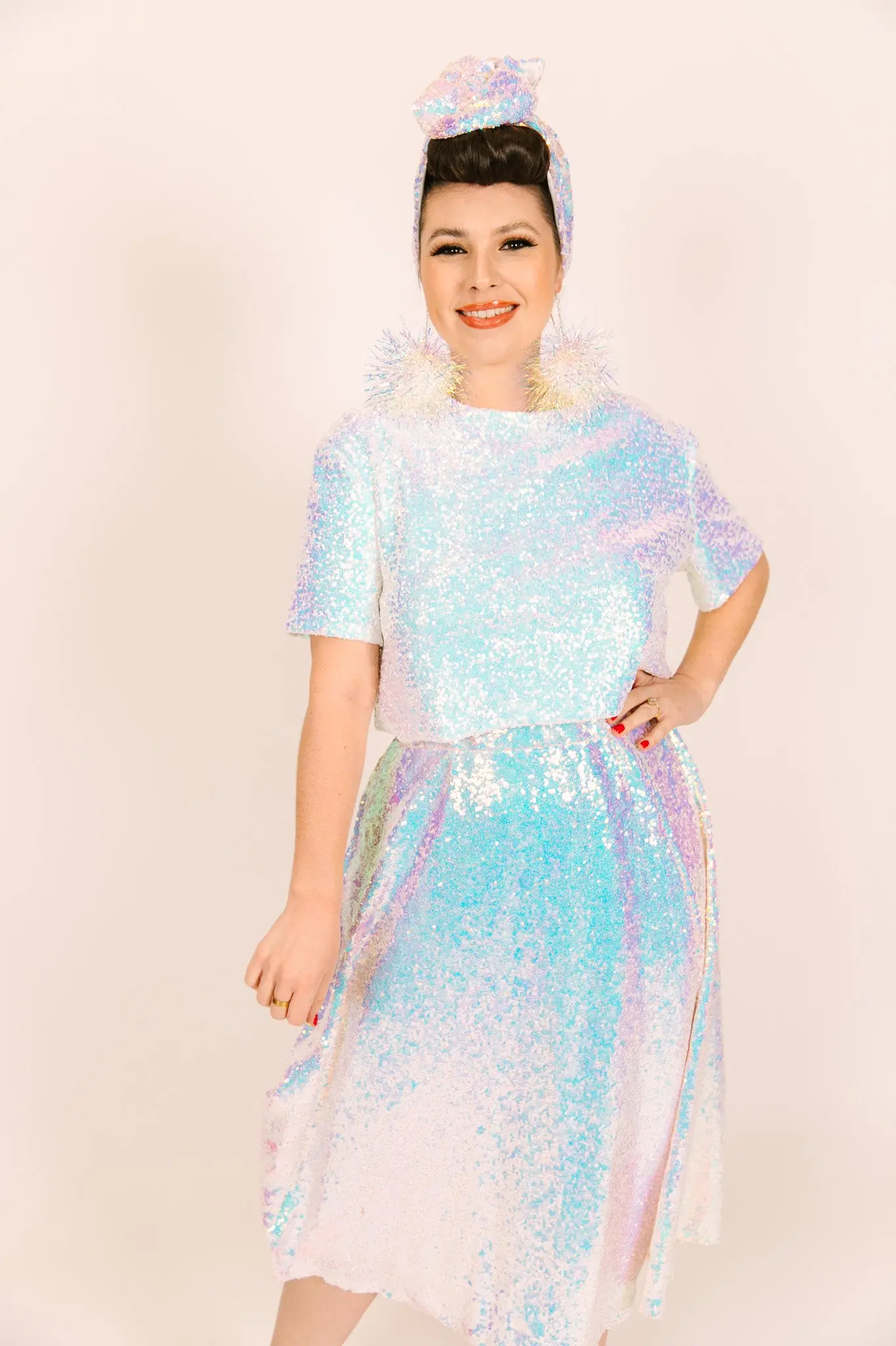 Iridescent Sequin Crop - Image 4